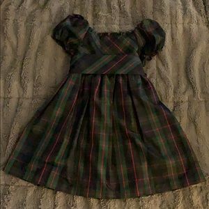 Beautiful girls plaid dress.